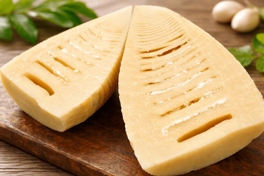 たけのこの水煮に付いた白い粉の様子